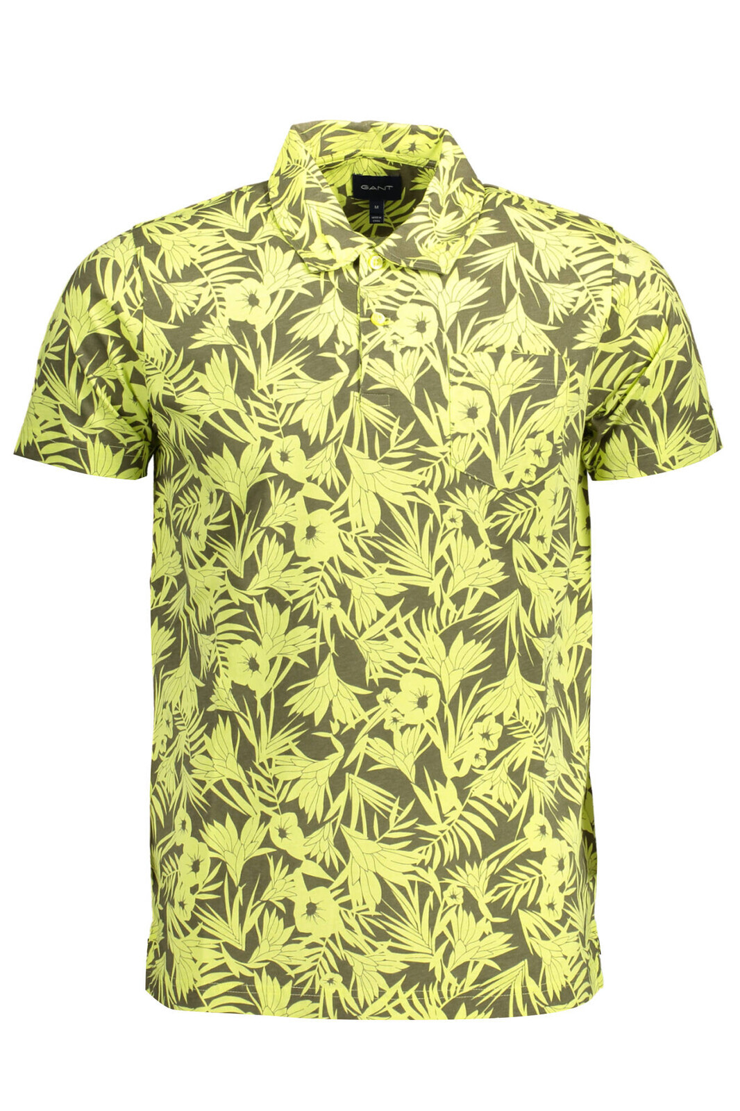 GANT MEN'S SHORT SLEEVE YELLOW POLO SHIRT