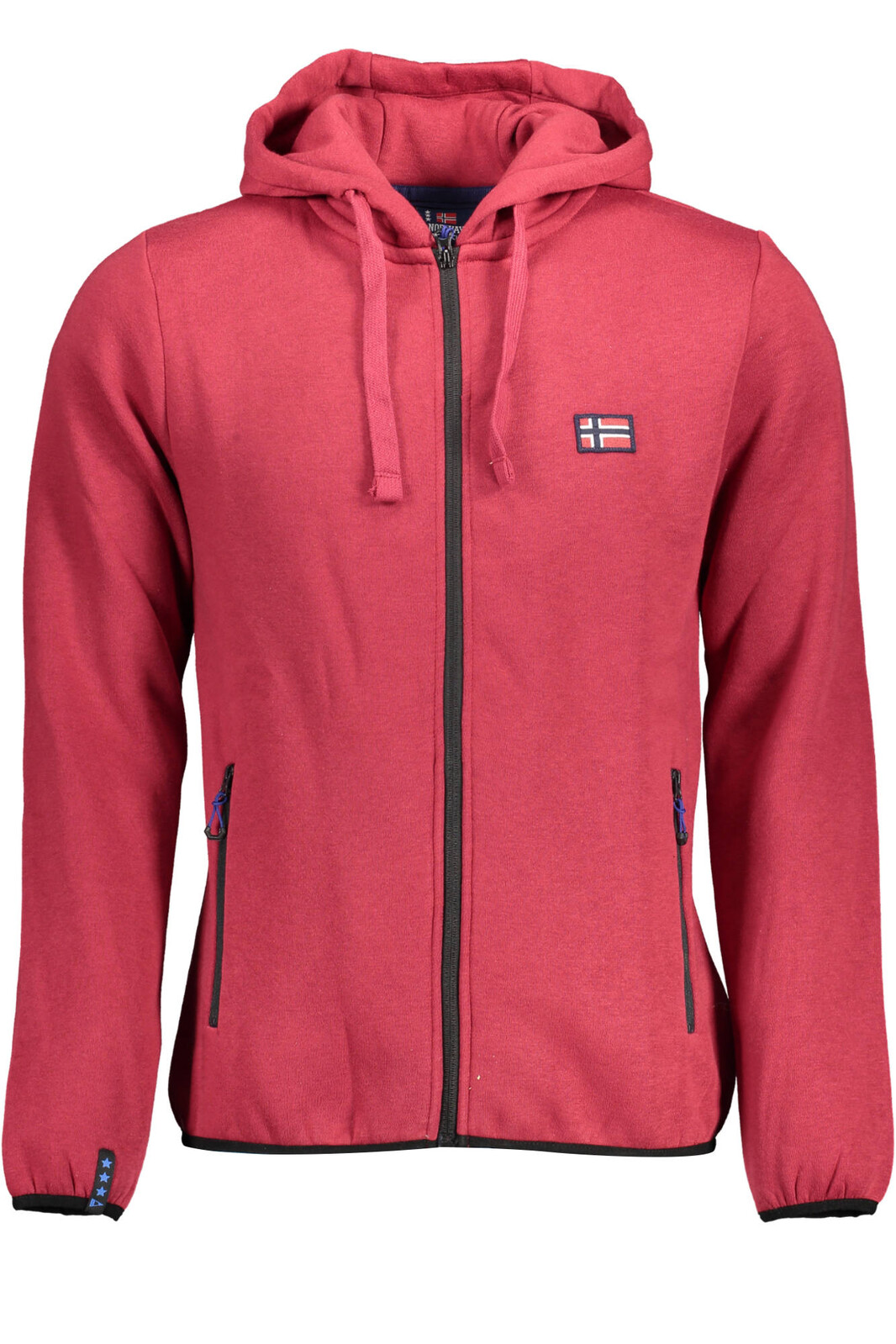 NORWAY 1963 MEN'S ZIPPED SWEATSHIRT RED