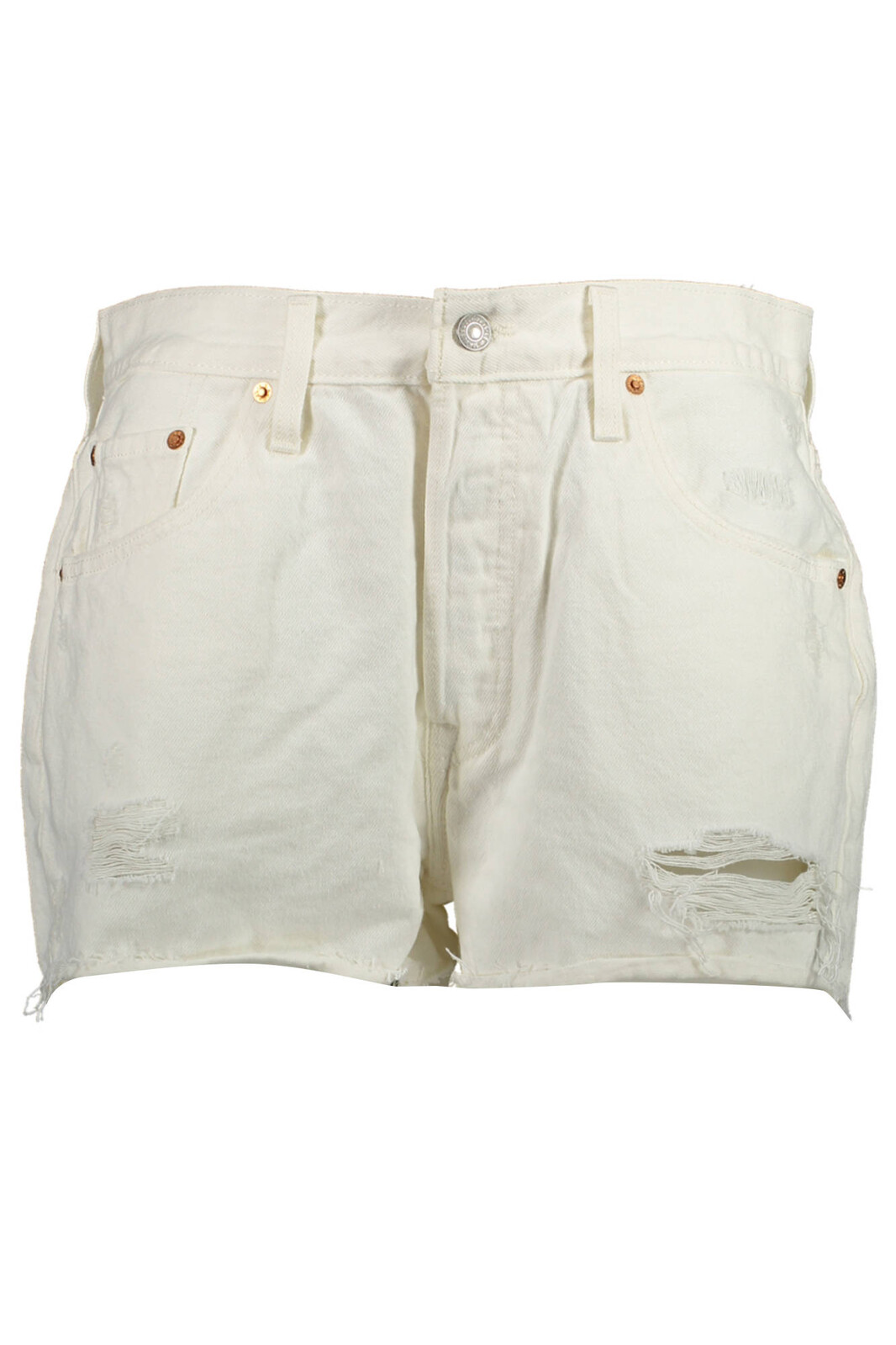 LEVI'S JEANS SHORT WOMAN WHITE