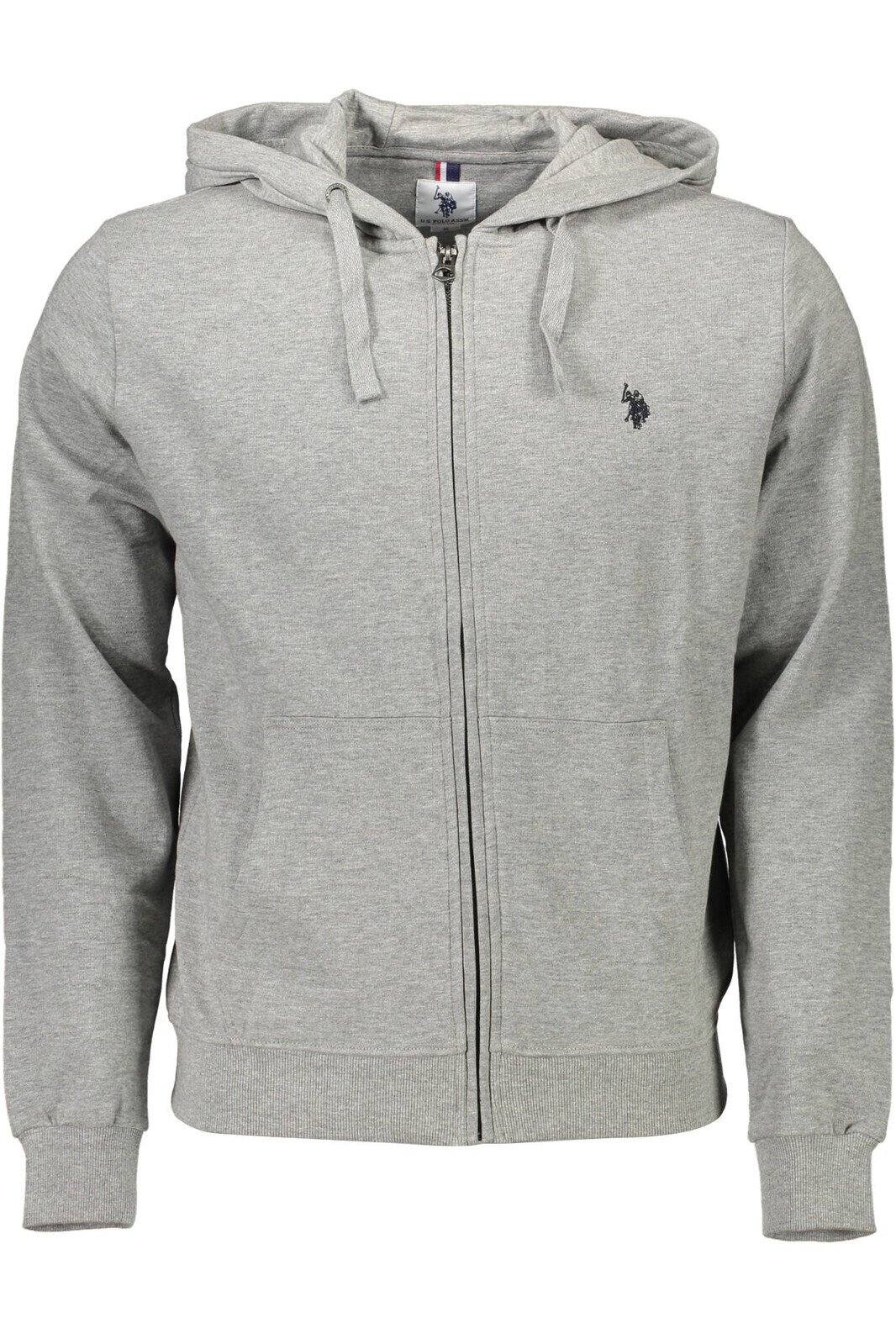 US POLO GRAY MEN'S SWEATSHIRT WITH ZIP