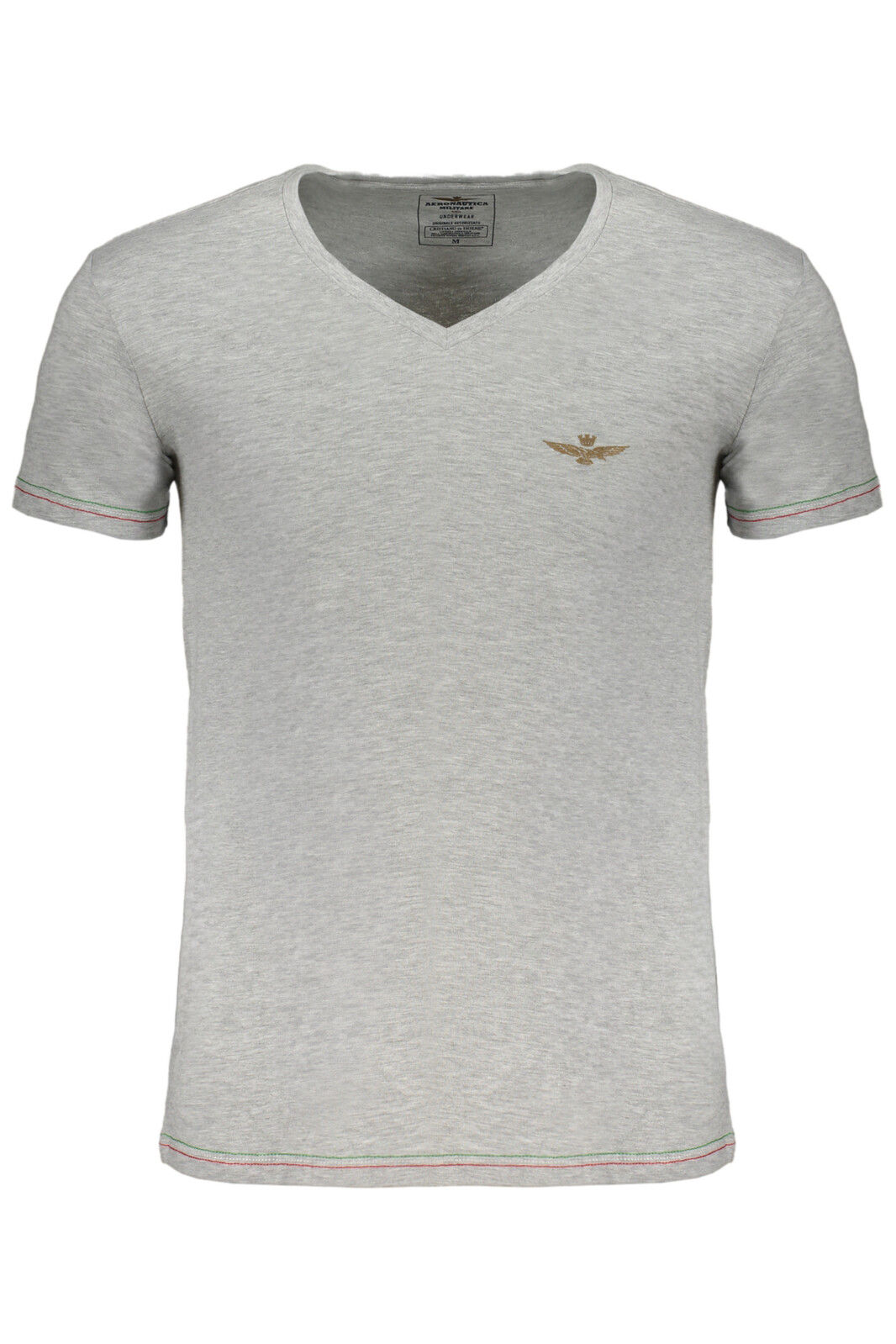 ERONAUTICA MILITARE MEN'S GRAY SHORT SLEEVE T-SHIRT