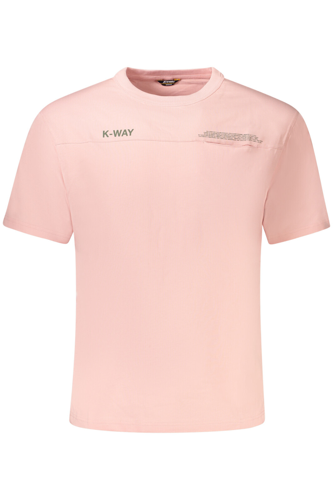 K-WAY SHORT SLEEVE T-SHIRT MEN PINK
