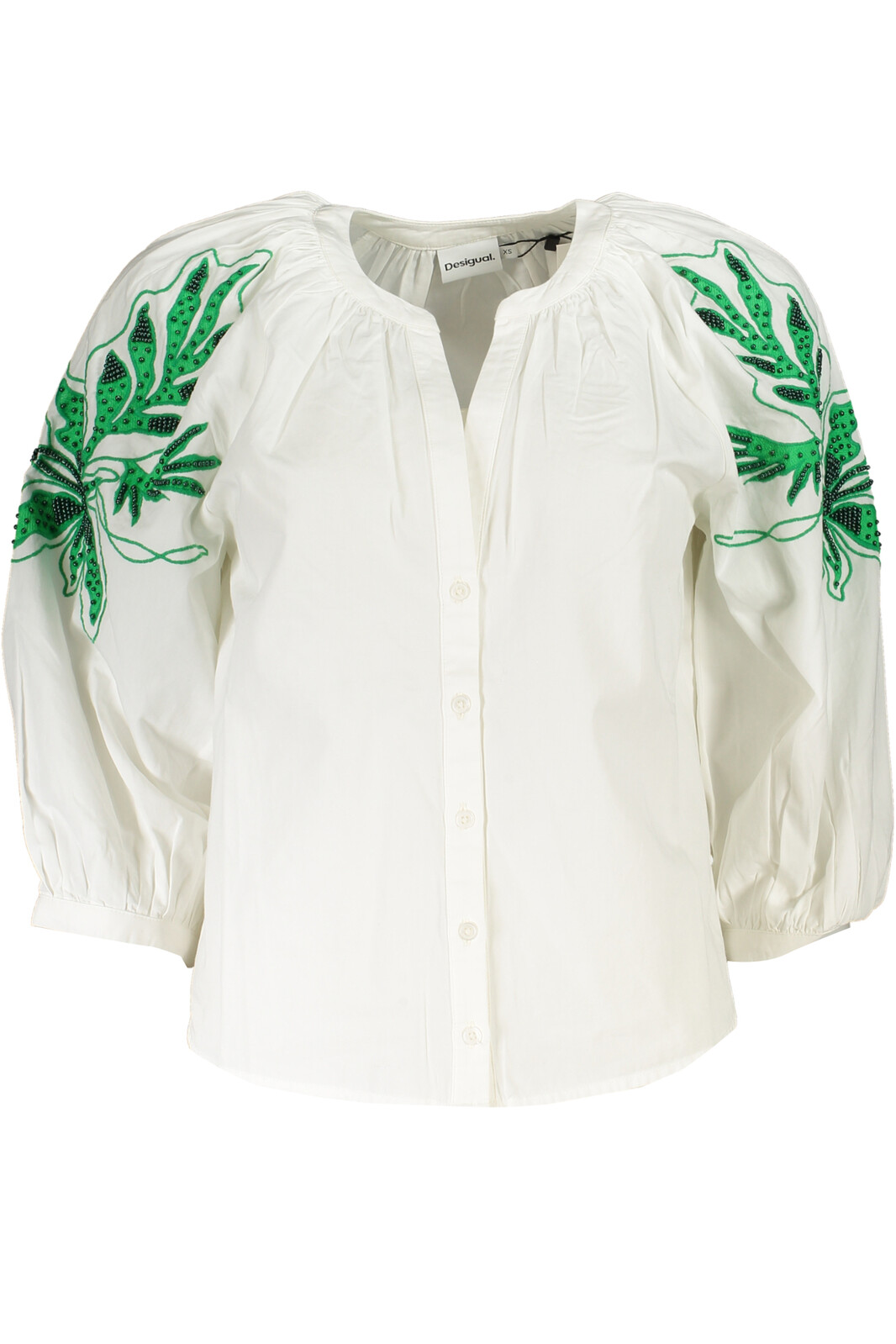 DESIGUAL WOMEN'S LONG SLEEVE SHIRT WHITE
