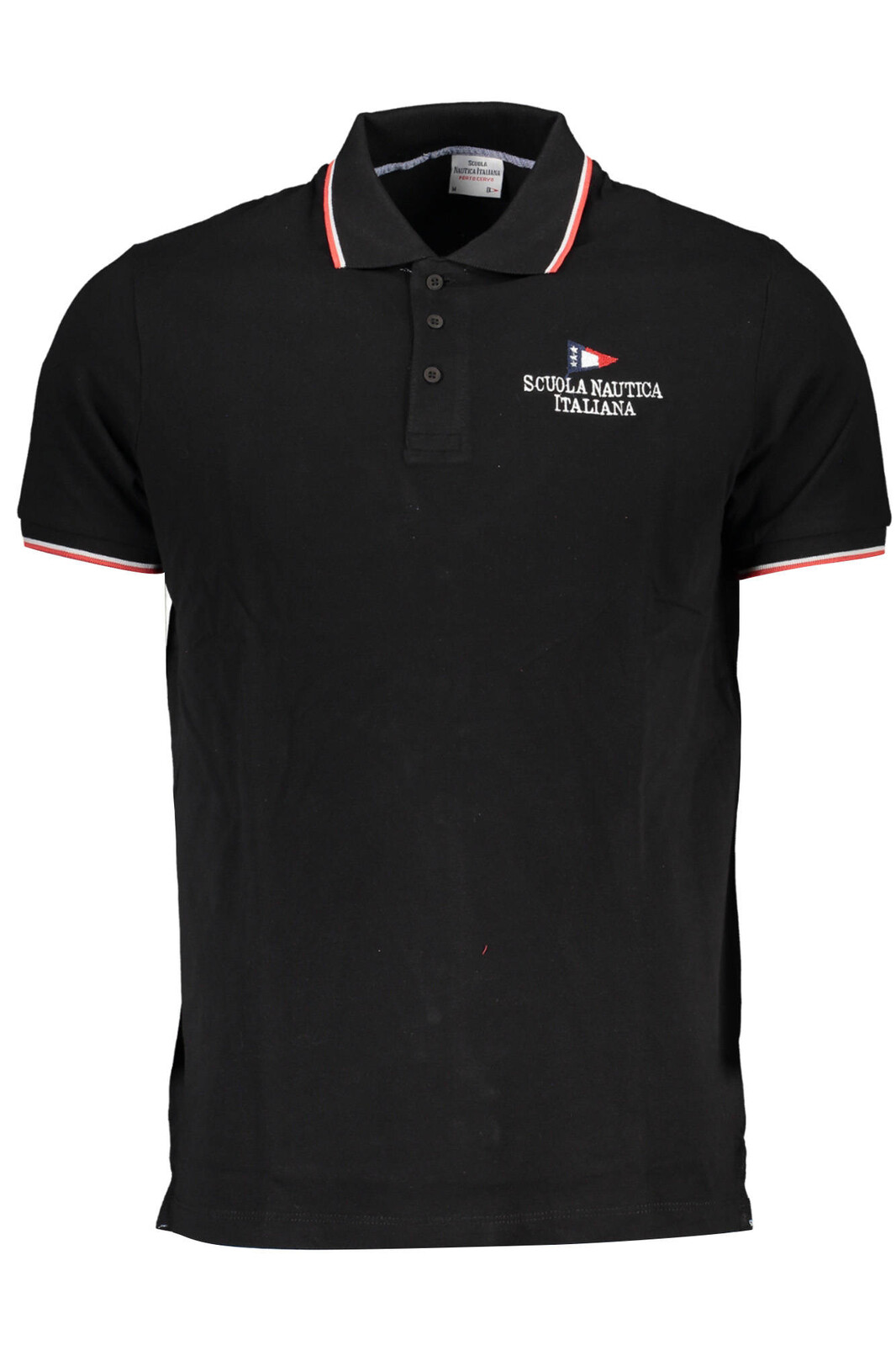 NAUTICAL SCHOOL BLACK MEN'S SHORT SLEEVED POLO SHIRT
