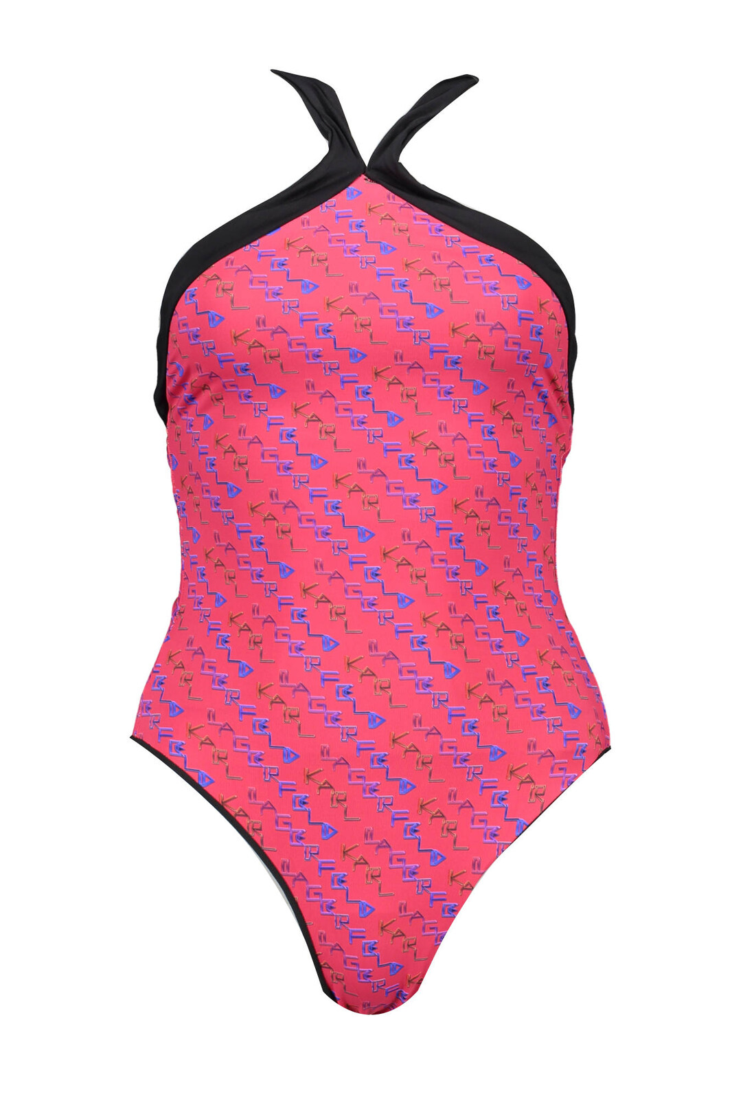 KARL LAGERFELD BEACHWEAR ONE PIECE SWIMSUIT WOMEN RED