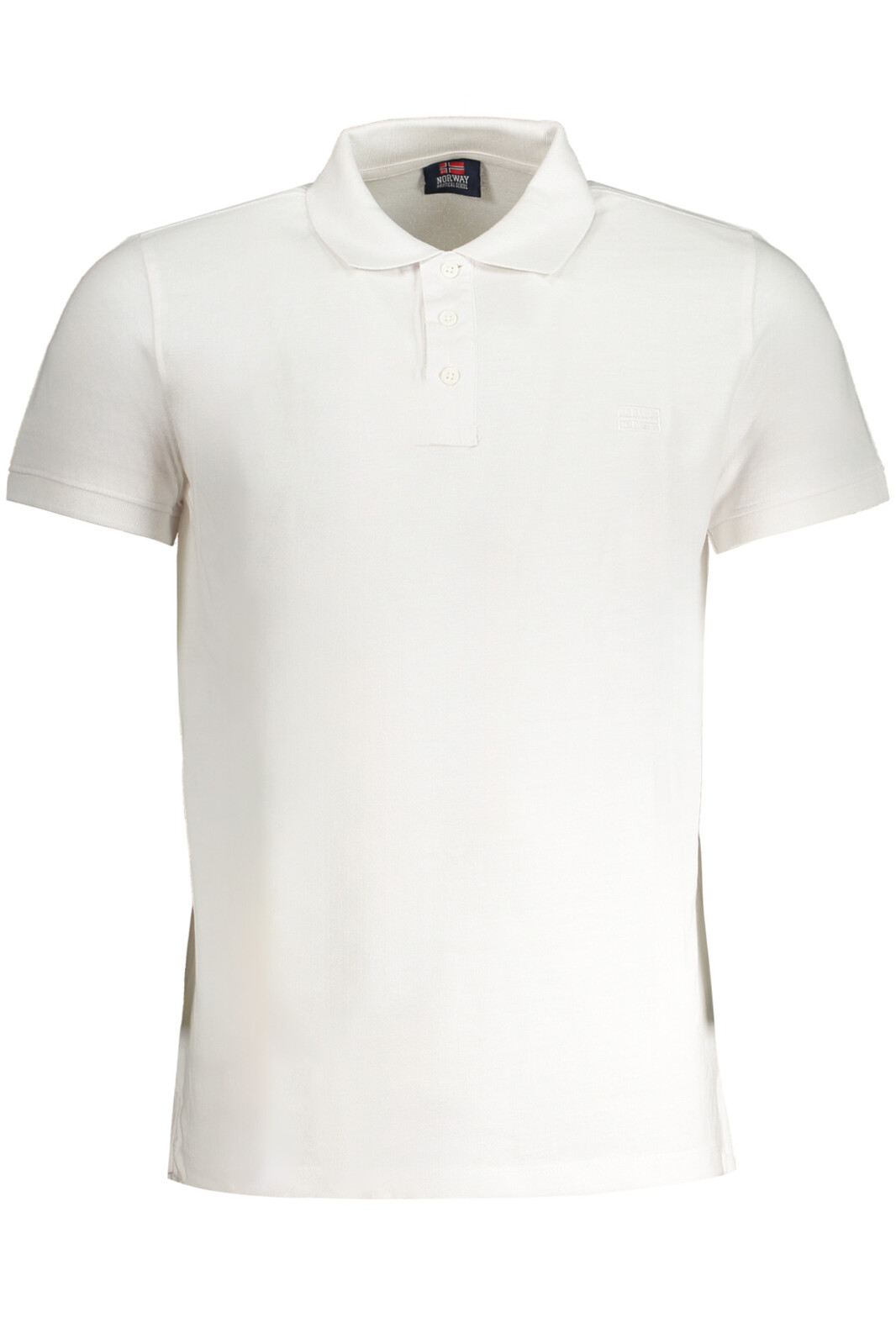 NORWAY 1963 MEN'S WHITE SHORT SLEEVE POLO SHIRT