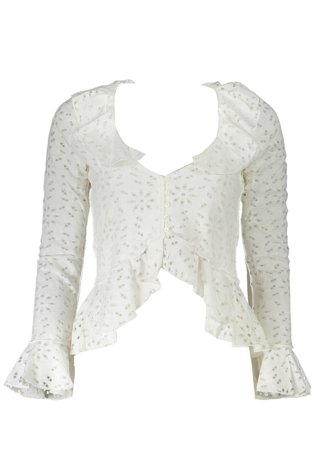 DESIGUAL SHIRT LONG SLEEVE WOMAN WHITE