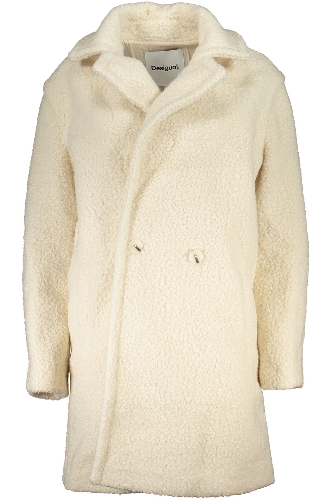 DESIGUAL WHITE WOMEN'S COAT