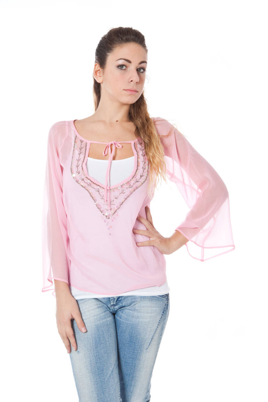 PHARD LONG SLEEVE T-SHIRT WOMEN PINK