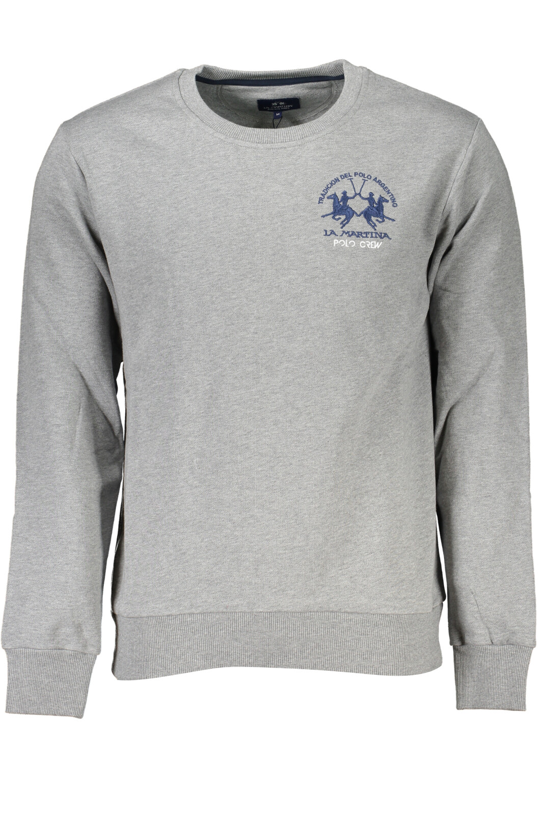 LA MARTINA MEN'S GRAY ZIPLESS SWEATSHIRT