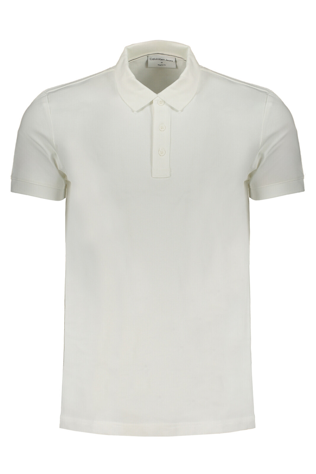 CALVIN KLEIN MEN'S WHITE SHORT SLEEVE POLO SHIRT