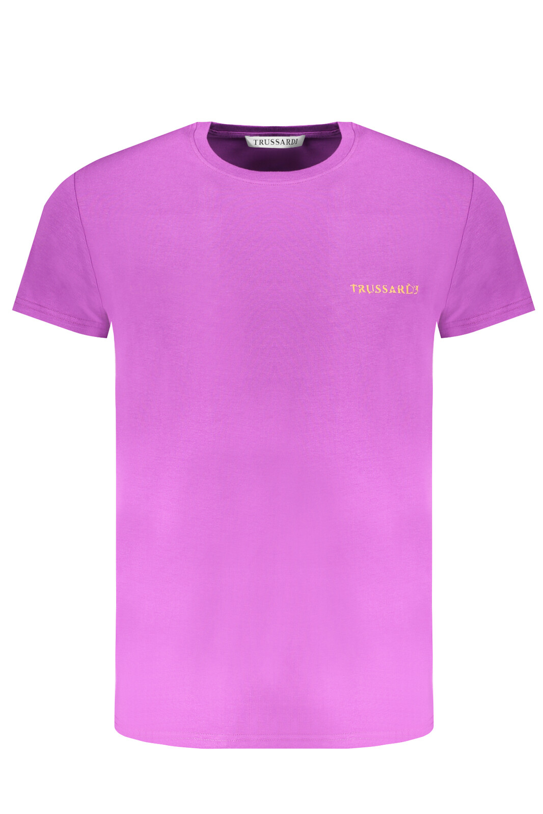 TRUSSARDI PURPLE MEN'S SHORT SLEEVE T-SHIRT