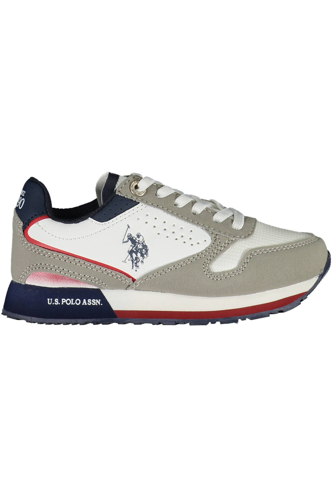 US POLO BEST PRICE WHITE KID SPORTS SHOE
