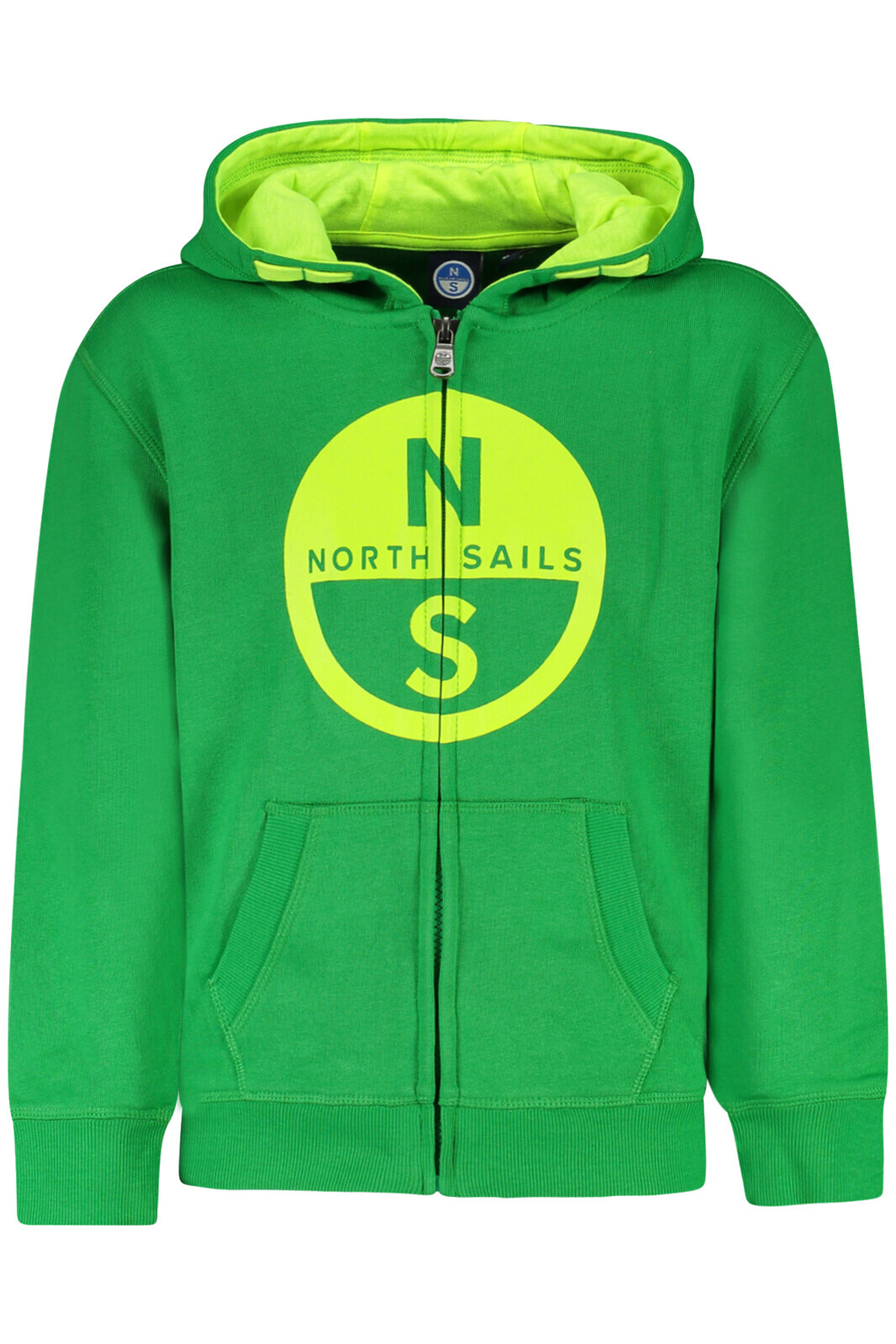 NORTH SAILS CHILDREN'S ZIP-UP SWEATSHIRT GREEN