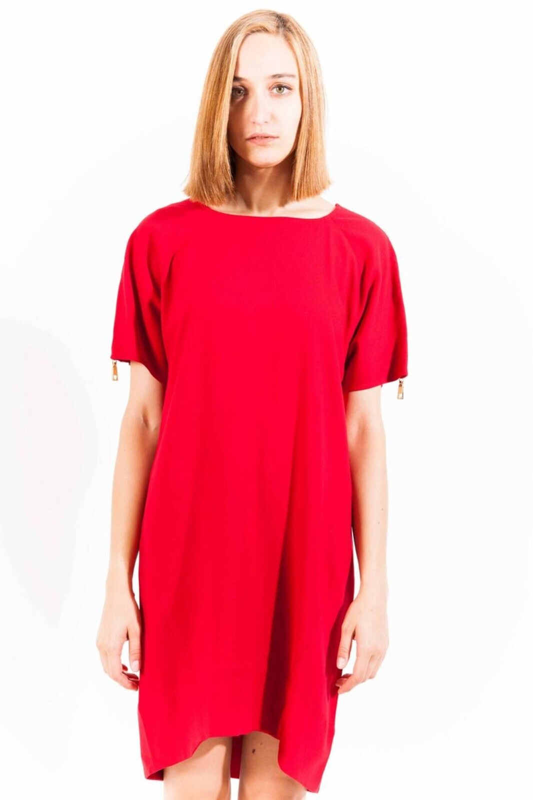 LOVE MOSCHINO RED WOMAN SHORT DRESS