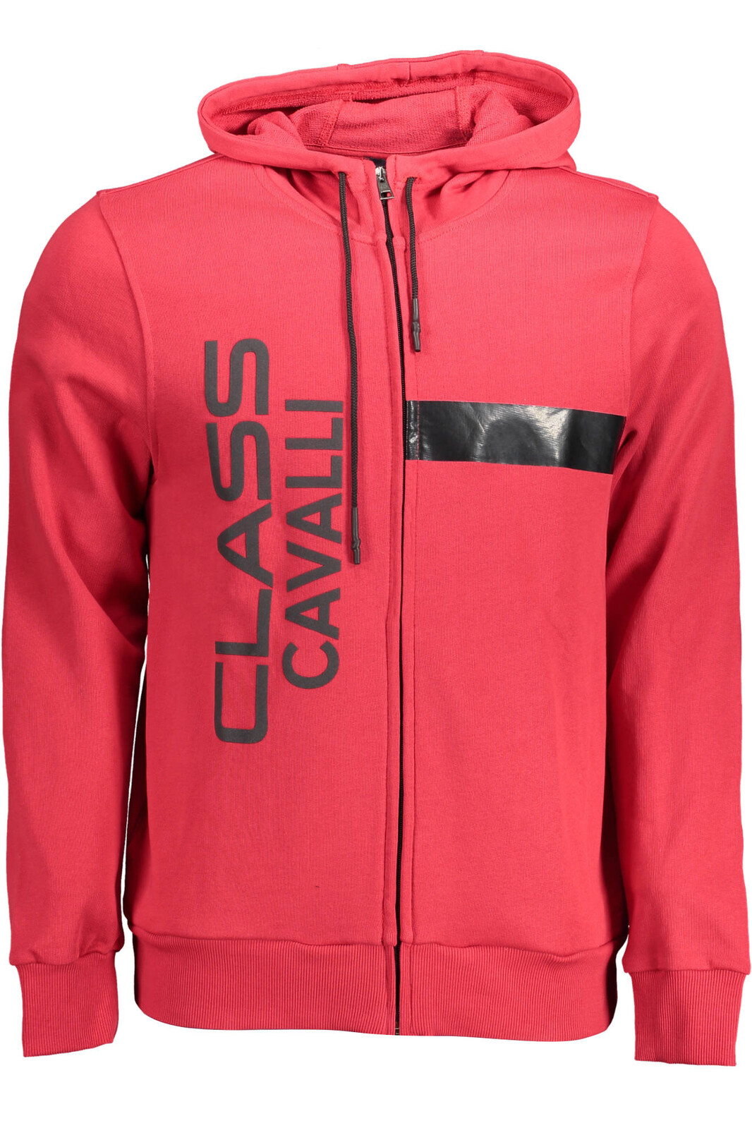 CAVALLI CLASS SWEATSHIRT WITH ZIP MAN RED
