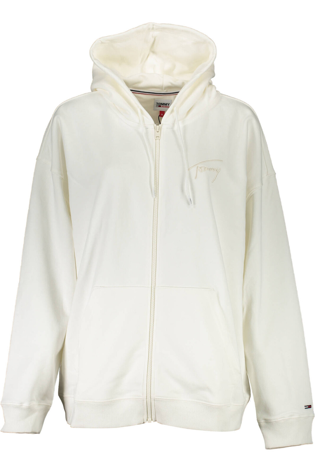TOMMY HILFIGER SWEATSHIRT WITH ZIP WOMAN WHITE