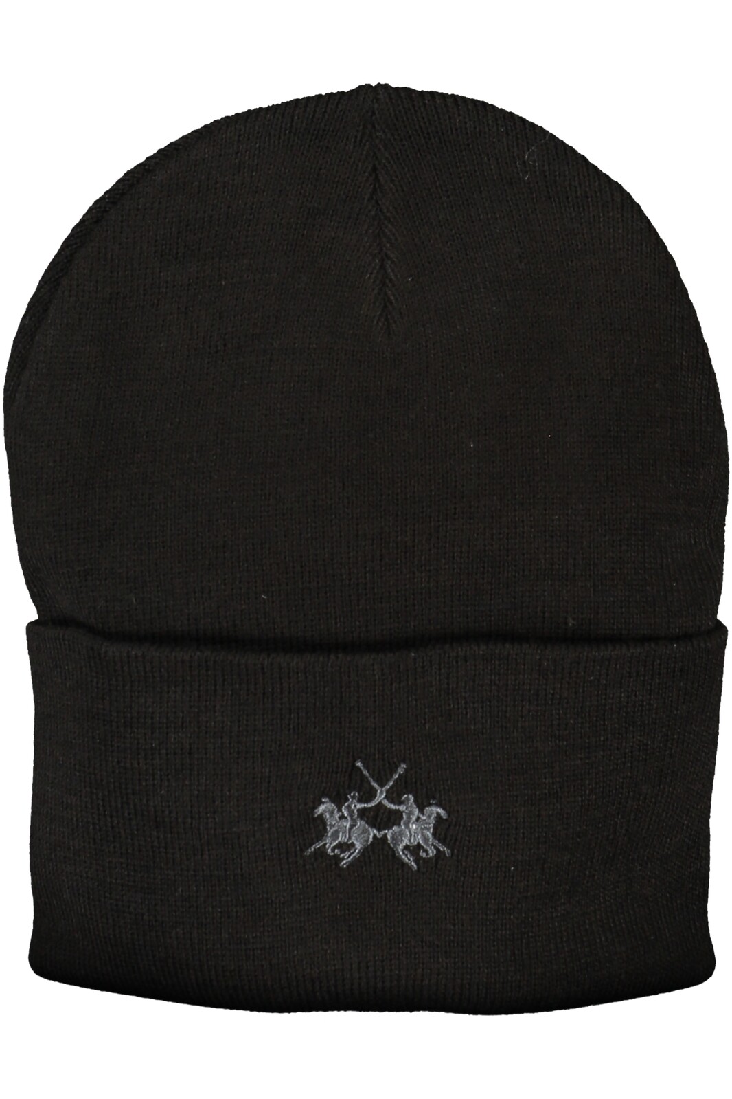 LA MARTINA BLACK MEN'S BEANIE