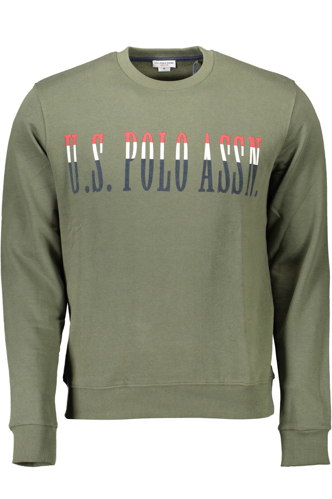 US POLO SWEATSHIRT WITHOUT ZIP MEN GREEN