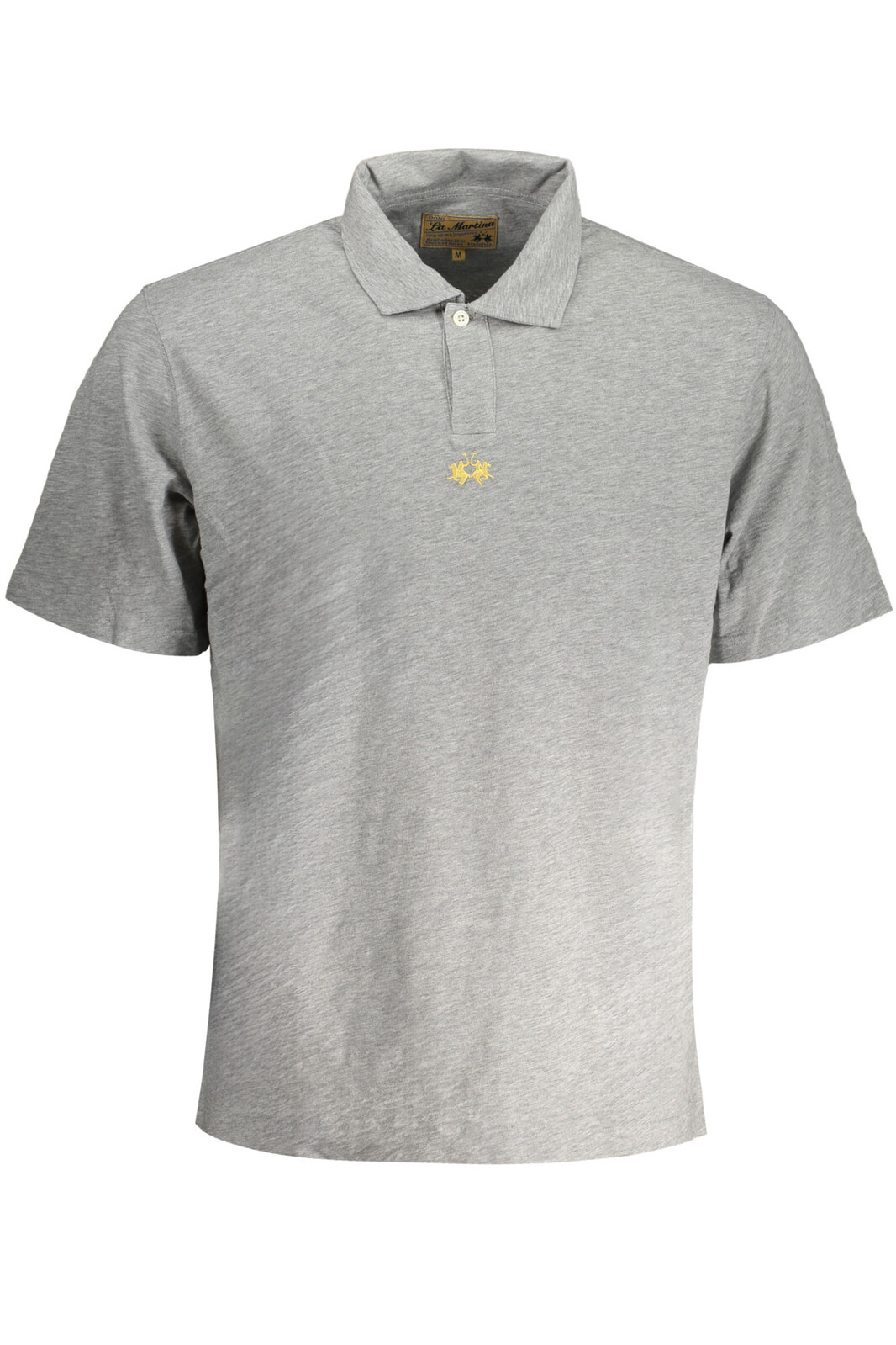 LA MARTINA MEN'S GRAY SHORT SLEEVED POLO SHIRT