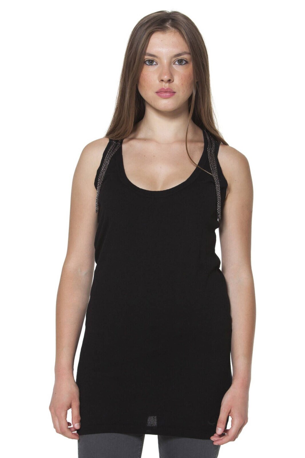 FRED PERRY WOMEN'S BLACK TANK