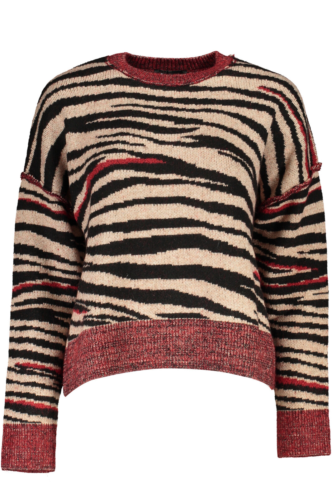 DESIGUAL RED WOMEN'S SWEATER