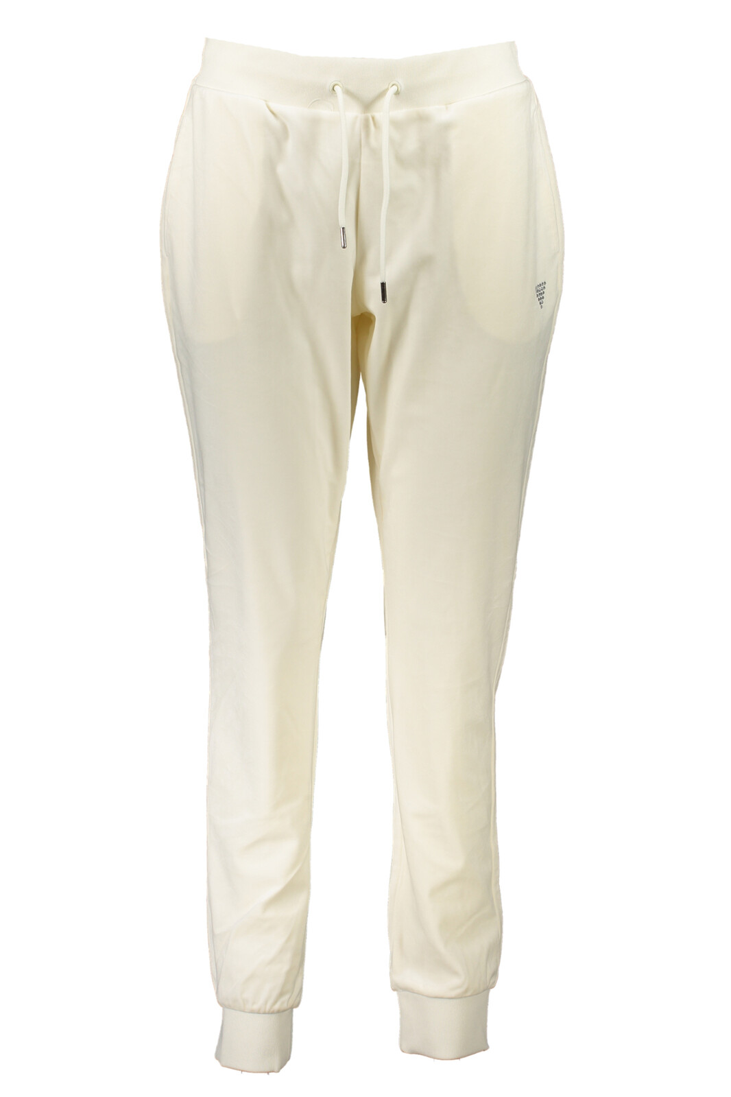 GUESS JEANS WHITE WOMEN'S TROUSERS