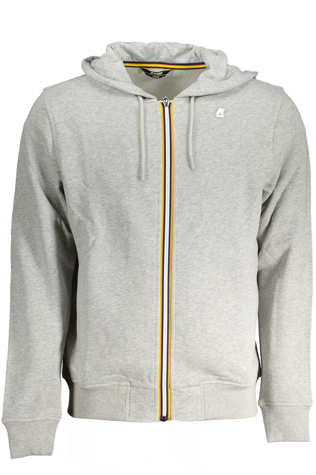 K-WAY GRAY MEN'S ZIP SWEATSHIRT