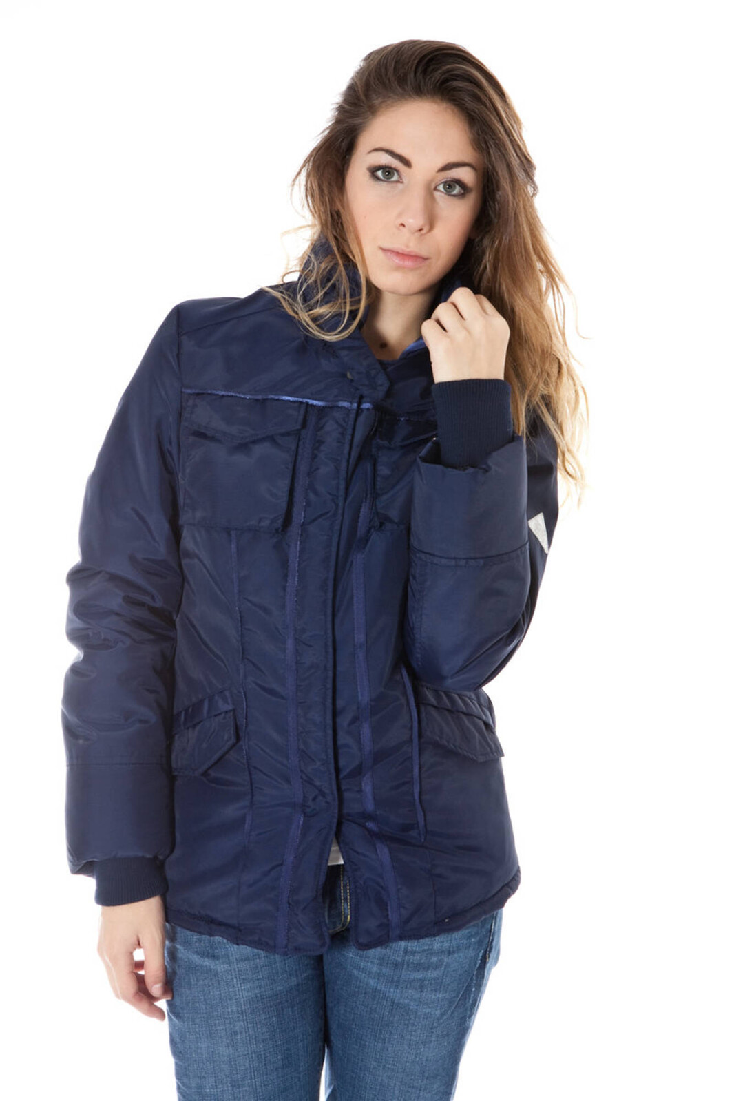 ENRICO COVERI BLUE WOMAN JACKET