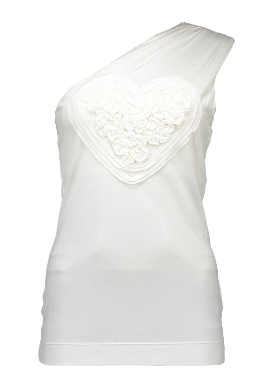 LOVE MOSCHINO WHITE WOMAN TANK