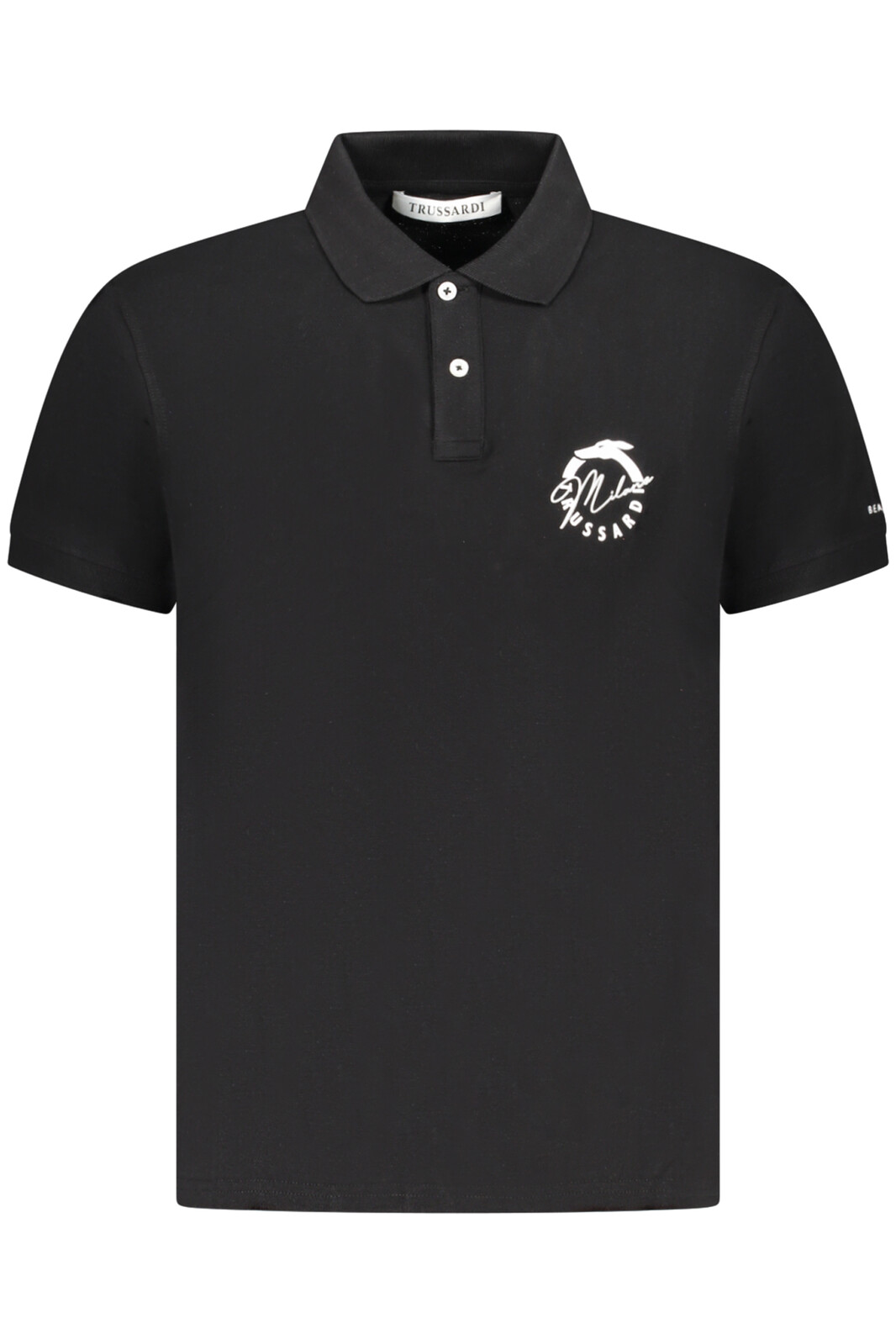 TRUSSARDI MEN'S SHORT SLEEVE POLO BLACK