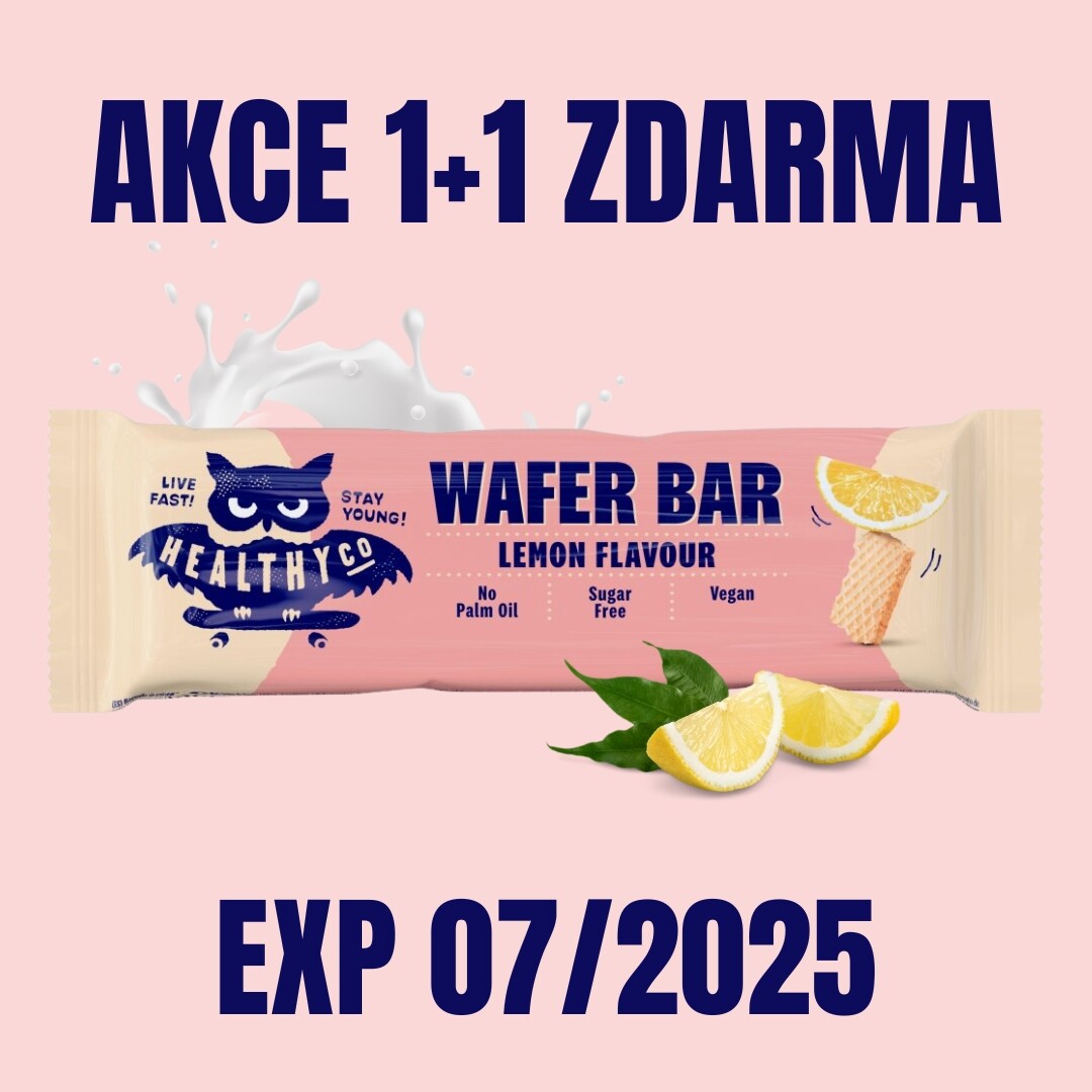 HealthyCo WAFER citron 24 g EXP 07/2025 1+1 ZDARMA