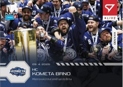 Hokejová karta Live Tipsport EHL 2024-2025 - L-105 HC Kometa Brno