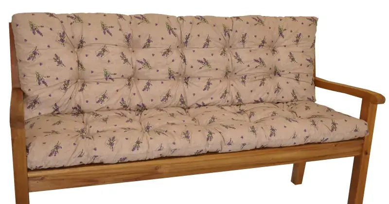 Axin Trading Polstr na zahradní lavičku 150 cm - levandule