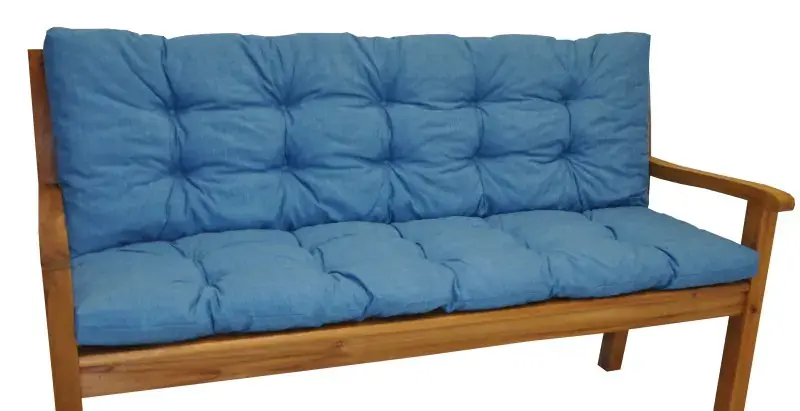 Axin Trading Polstr na zahradní lavičku 150 cm - tyrkysový melír