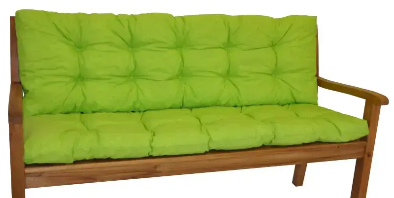 Axin Trading Polstr na zahradní lavičku 150 cm - světle zelený melír