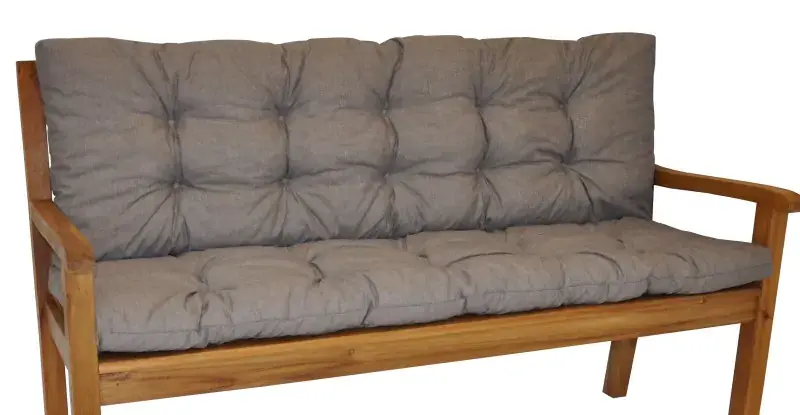 Axin Trading Polstr na zahradní lavičku 150 cm - šedý melír