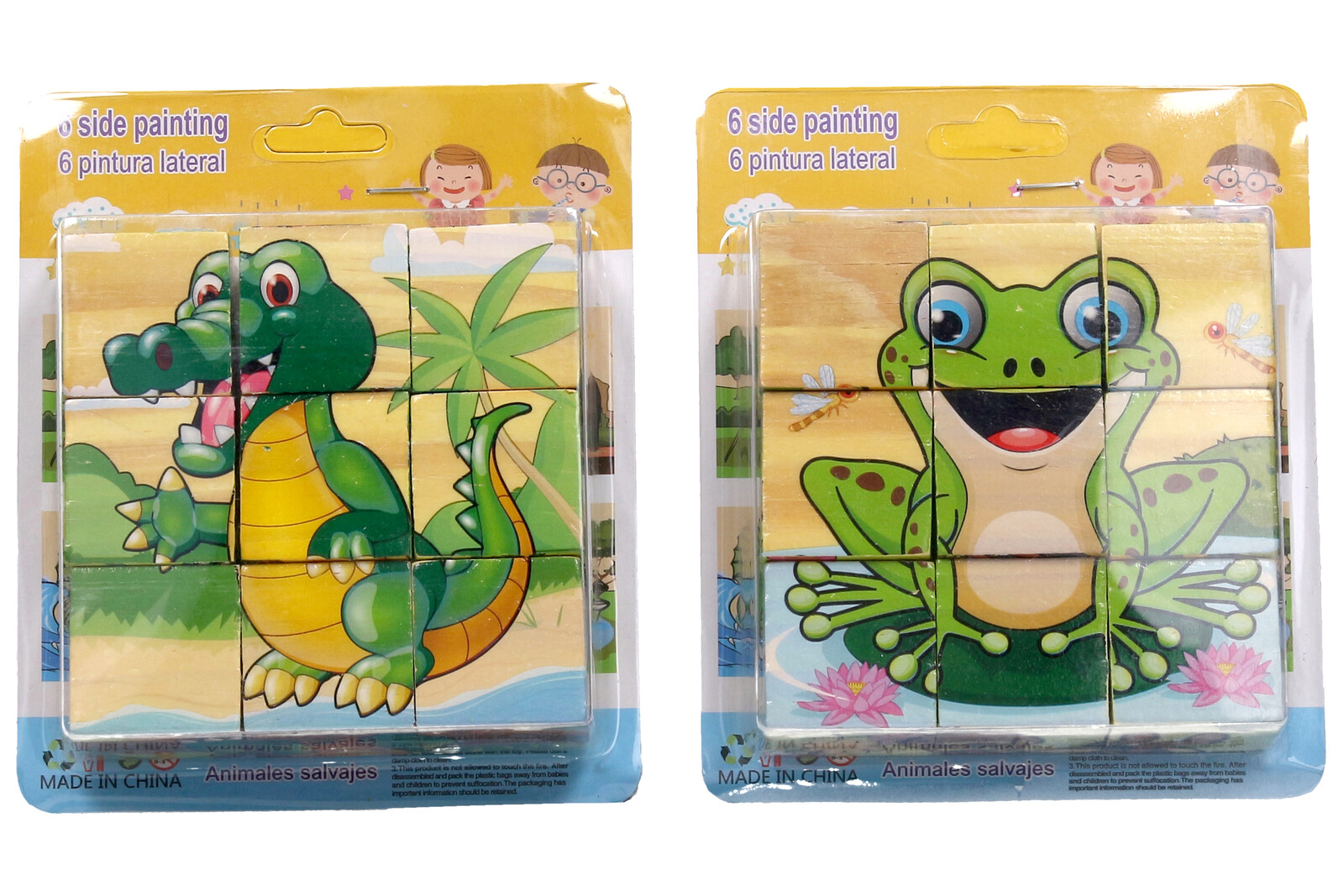 Kostky obrázkové dřevěné 10x10 cm