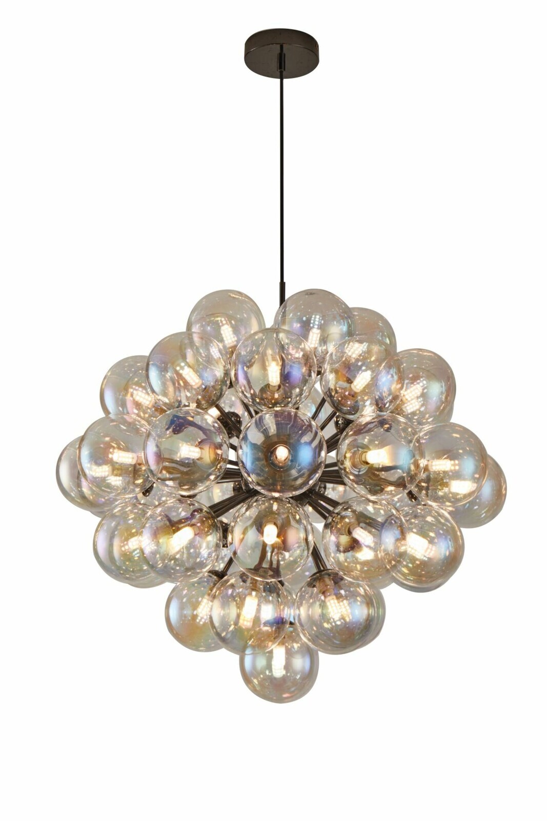 GeeTi Závěsné svítidlo Portofino 44x 2W 230lm 3000K černý chrom