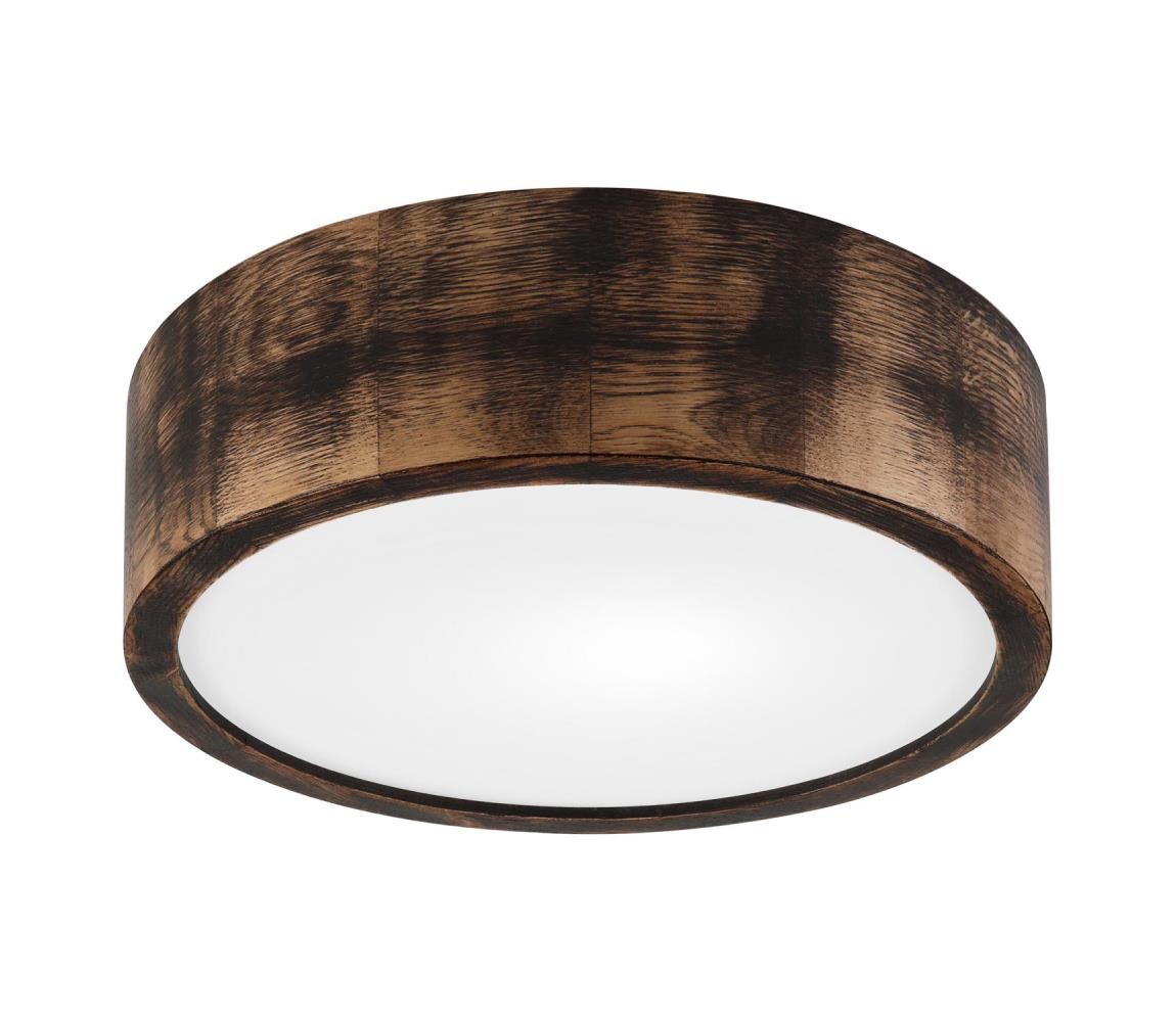 Stropní svítidlo OAK SMOKY 1xE27/15W/230V ø 27,5 cm dub/tmavě hnědá