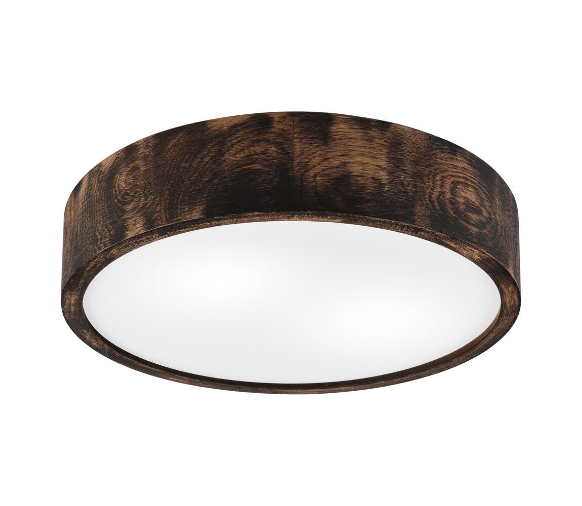 Stropní svítidlo OAK SMOKY 2xE27/15W/230V ø 37,5 cm dub/tmavě hnědá