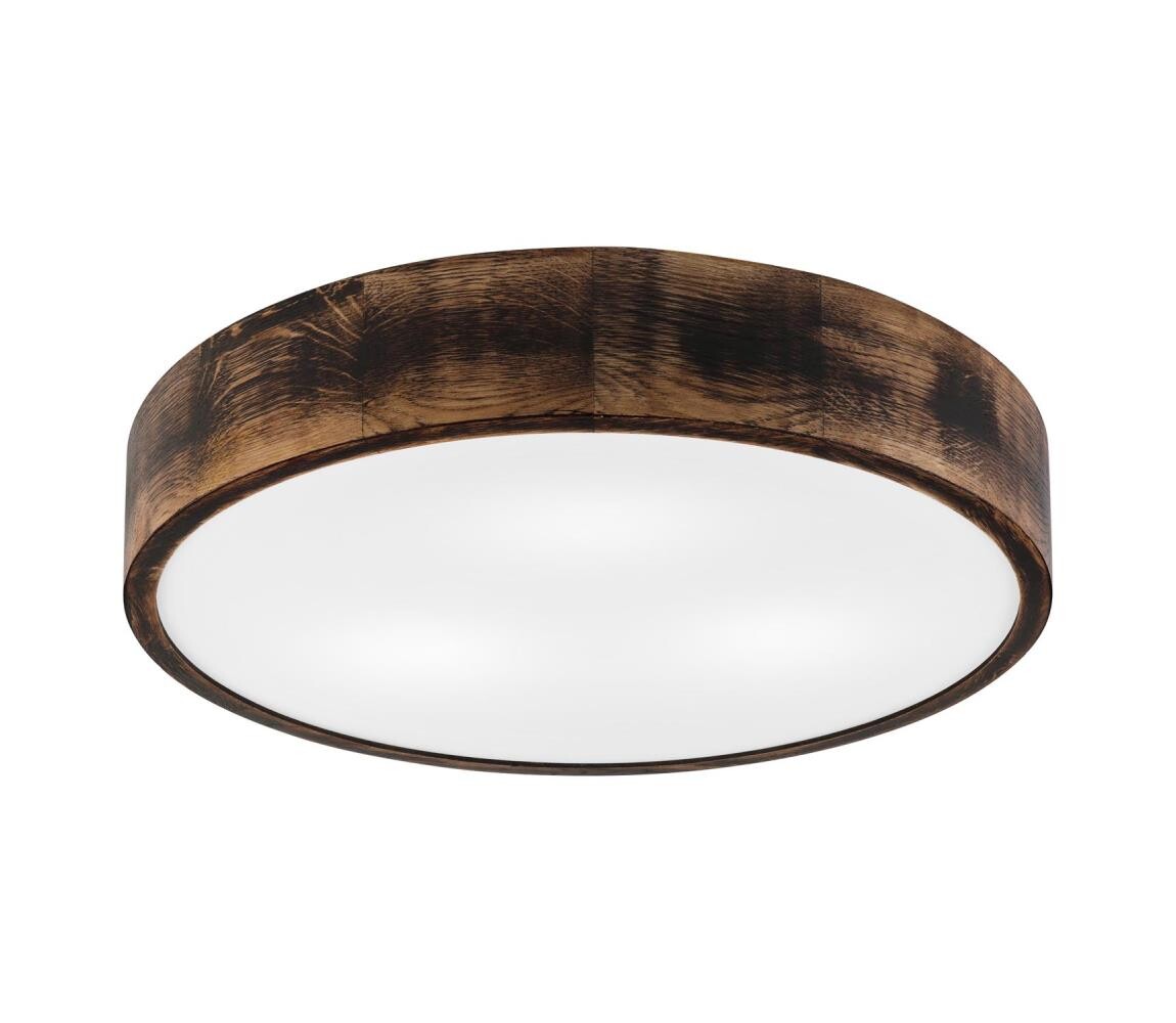 Stropní svítidlo OAK SMOKY 3xE27/15W/230V ø 47,5 cm dub/tmavě hnědá