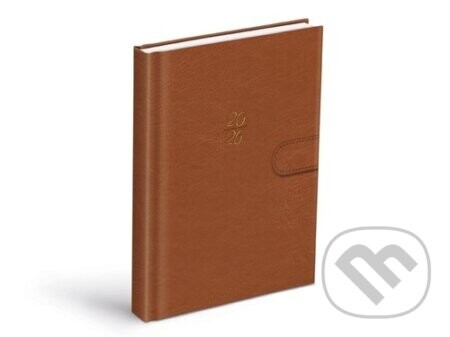 Diář 2026 D801 PU brown s magnetem - MFP