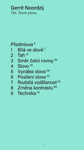Tah. Teorie písma | NOORDZIJ, Gerrit