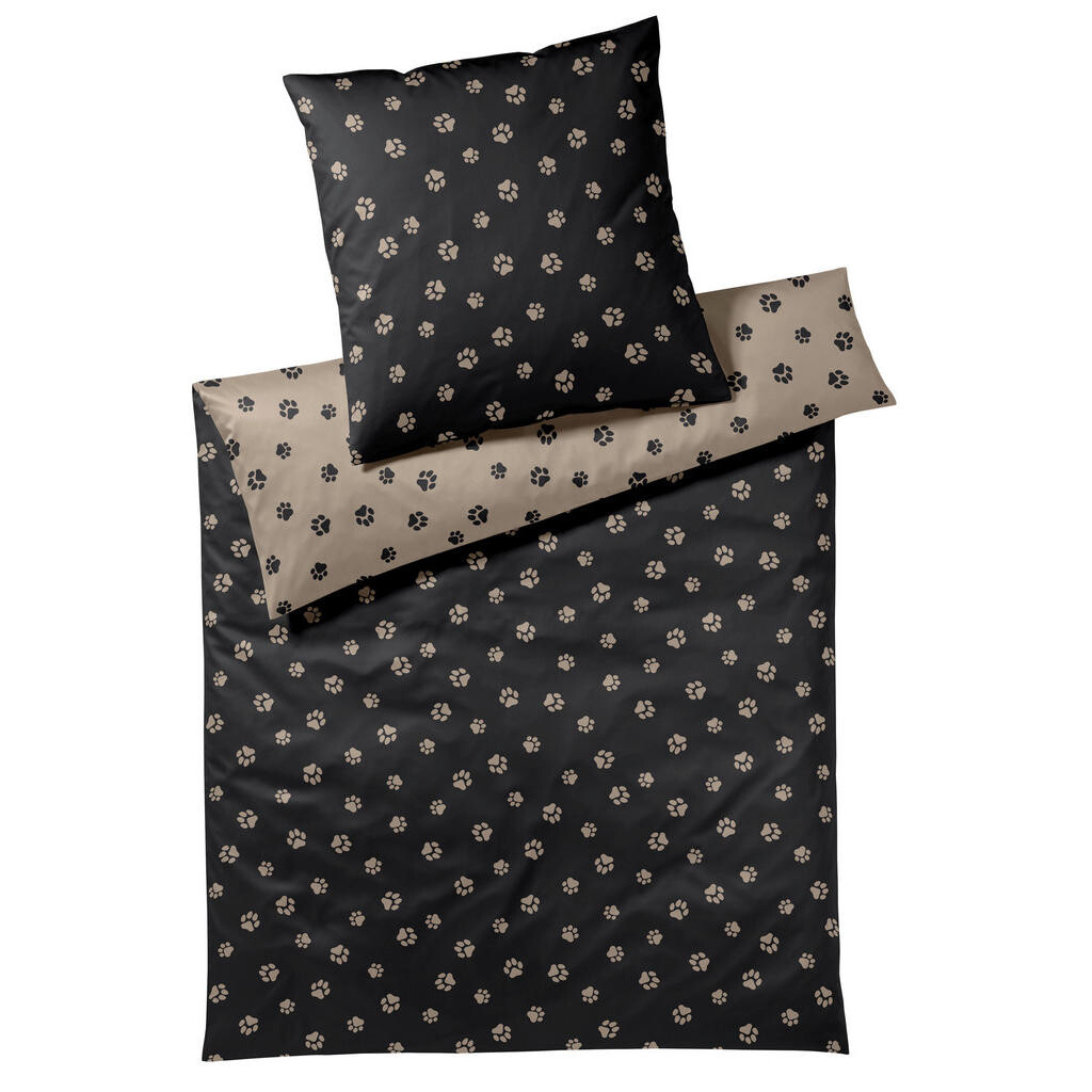 Elegante POVLEČENÍ, makosatén, černá, 140/200 cm