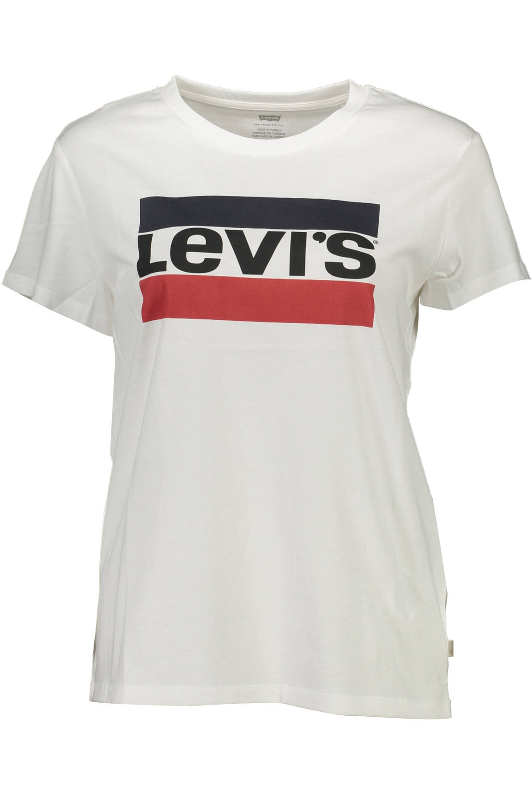 LEVI'S WHITE WOMAN SHORT SLEEVE T-SHIRT