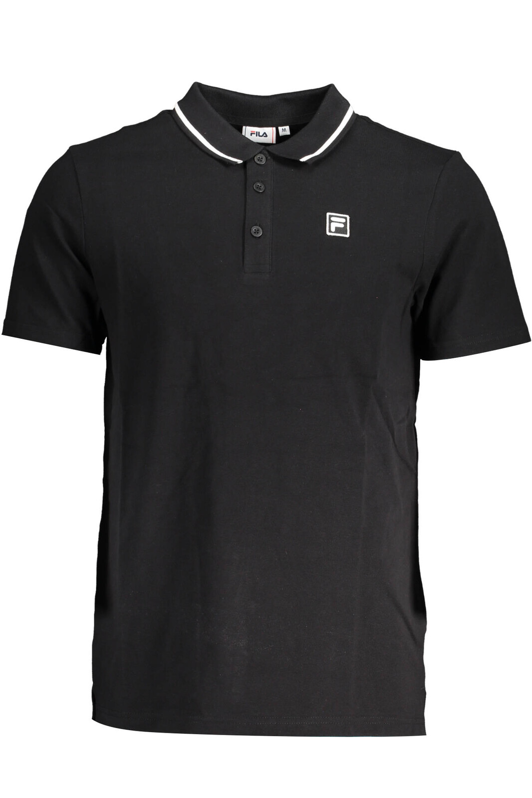 FILA MEN'S BLACK SHORT SLEEVED POLO SHIRT