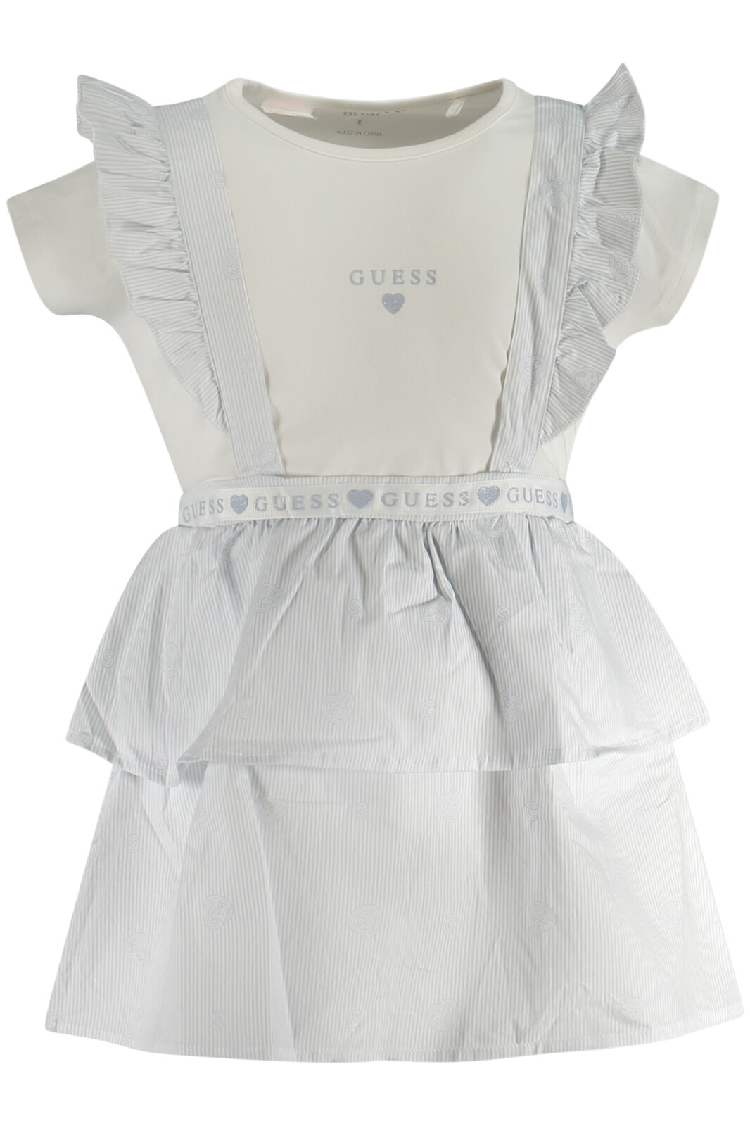 GUESS JEANS SHORT SLEEVE T-SHIRT GIRL WHITE