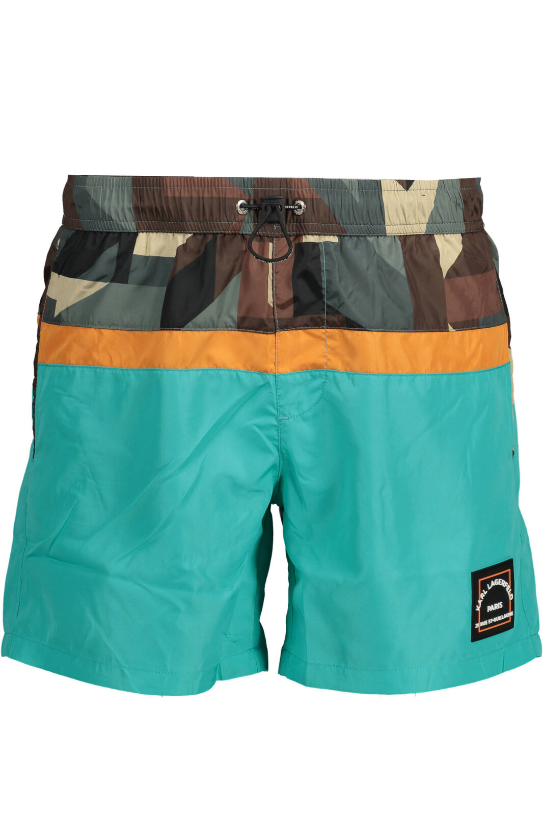 KARL LAGERFELD BEACHWEAR SWIMSUIT PARTS UNDER MAN GREEN