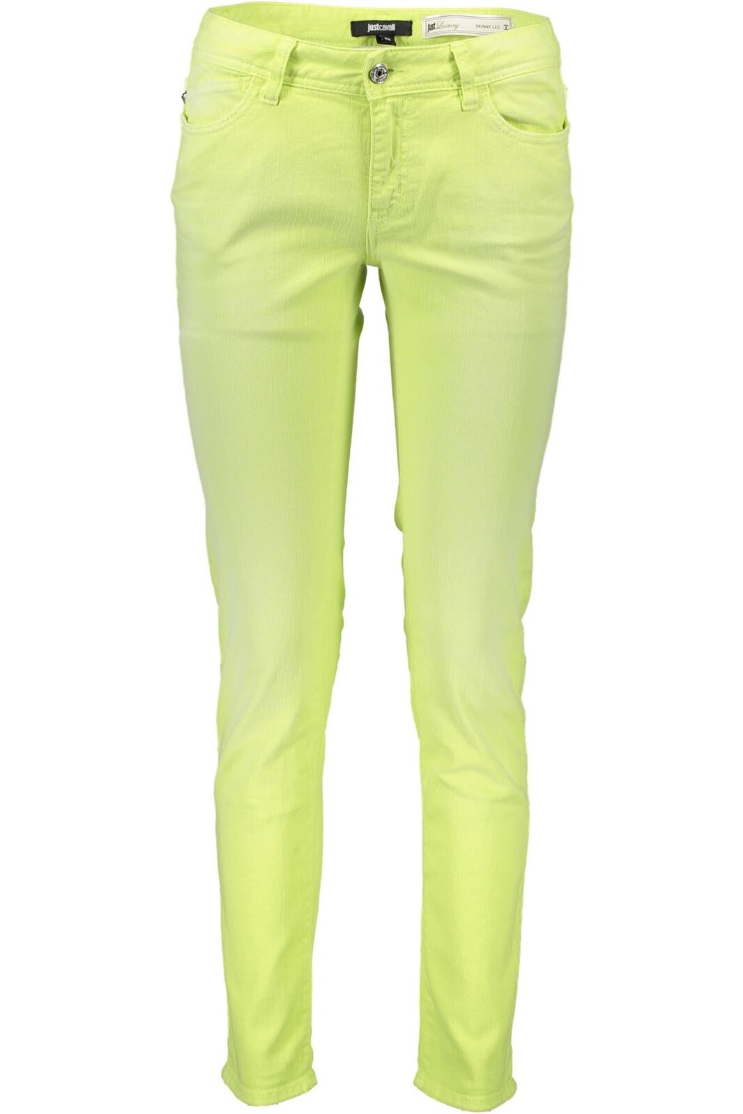 JUST CAVALLI YELLOW WOMEN'S TROUSERS